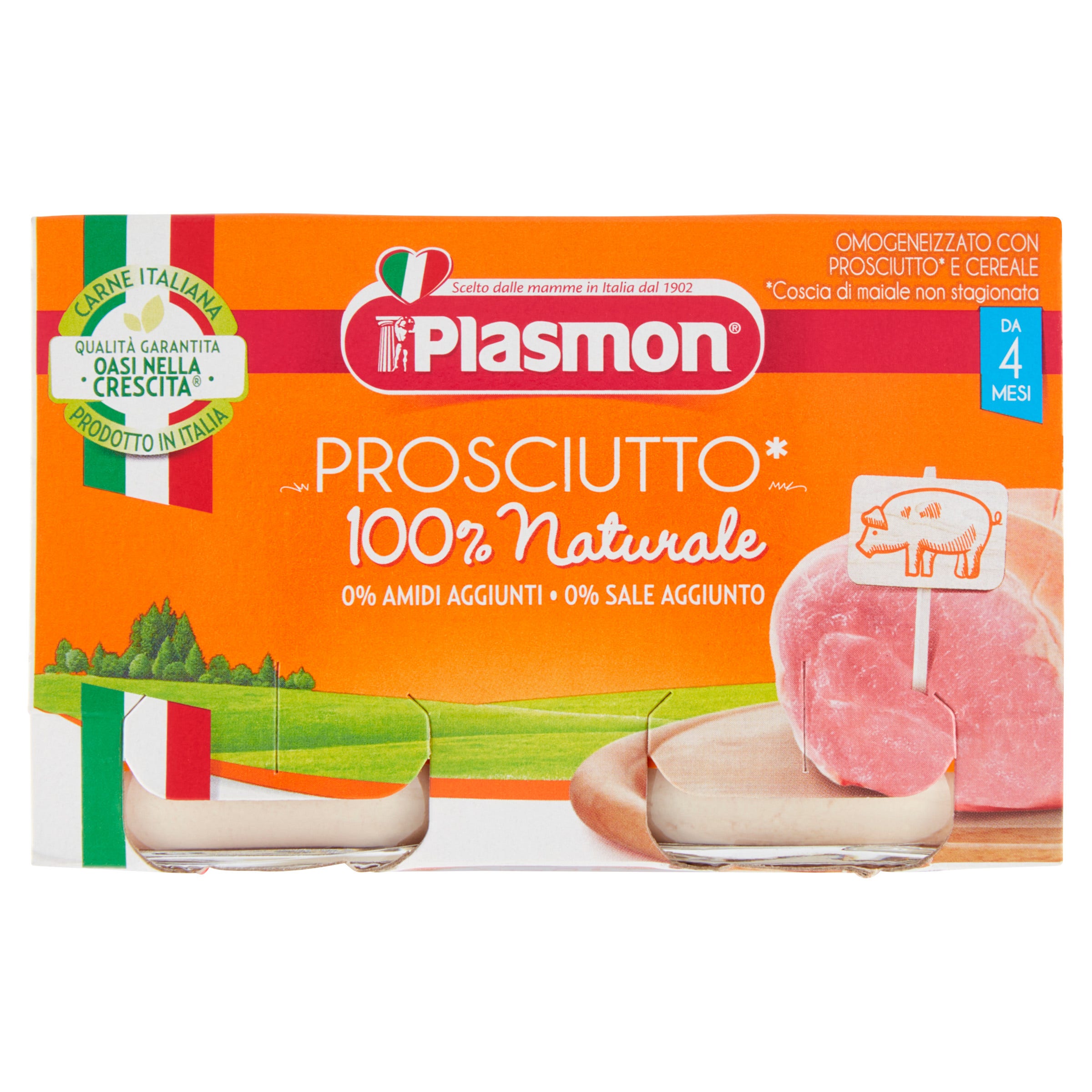 Plasmon Omogeneizzato Prosciutto Cotto 2x120g