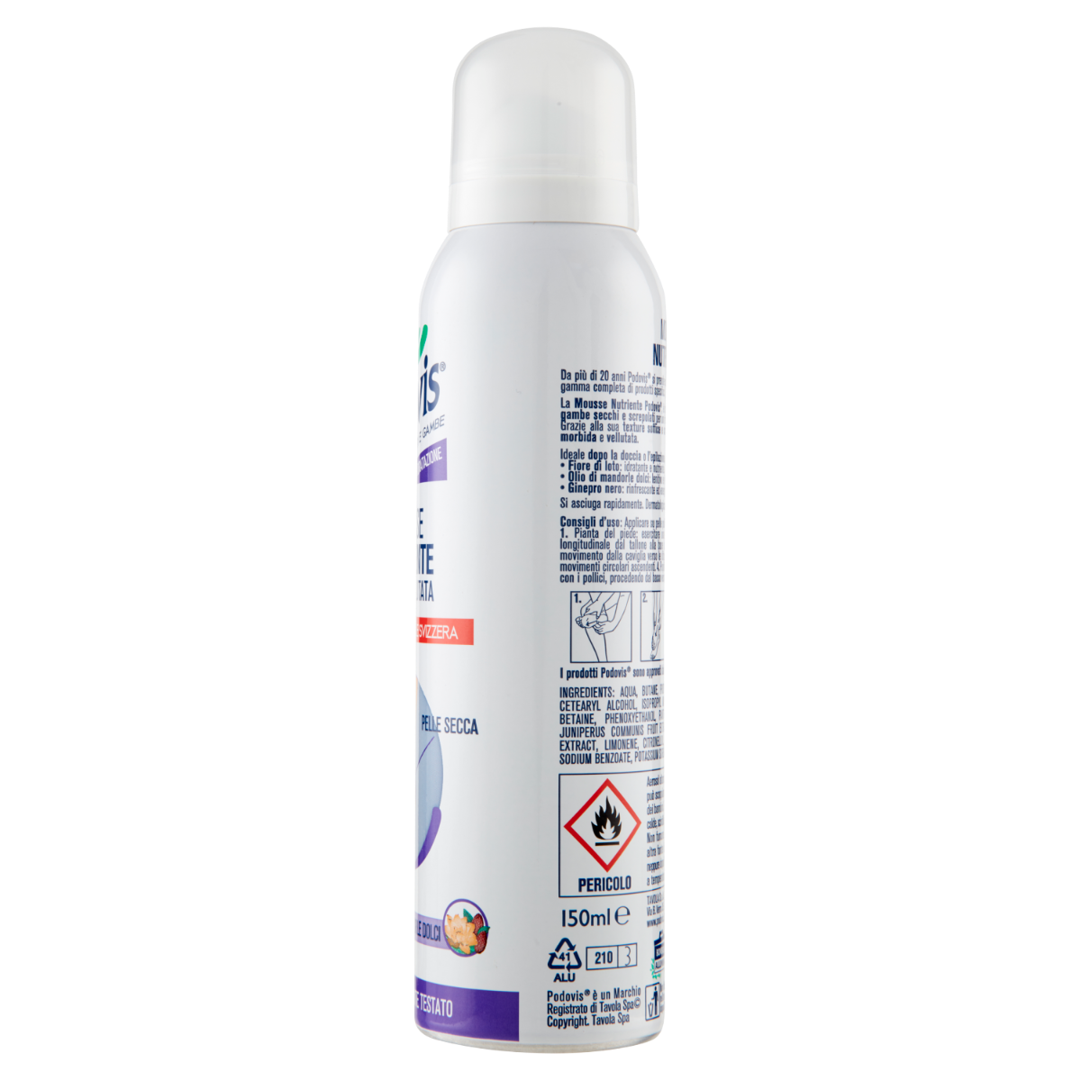 Podovis Idratazione Mousse Nutriente Pelle Vellutata 150ml
