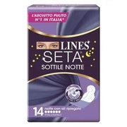 Lines Soie Fine Nuit Avec Ailes 14 pièces