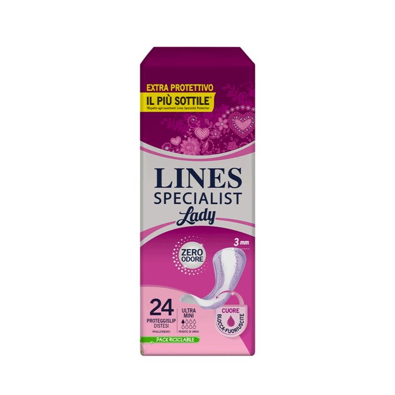 Lines Specialist Lady Serviettes hygiéniques pour incontinence Ultra Mini 20 pièces
