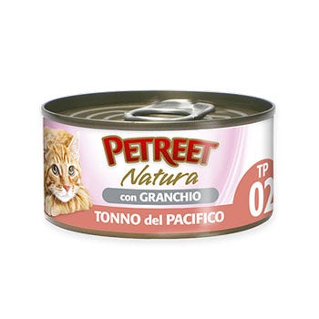 Petreet Adult Tonno Del Pacifico Con Granchio Per Gatti Lattina 140g