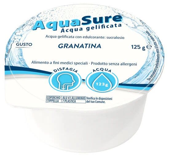 Aquasure Eau gélifiée à la grenadine, 24 pièces