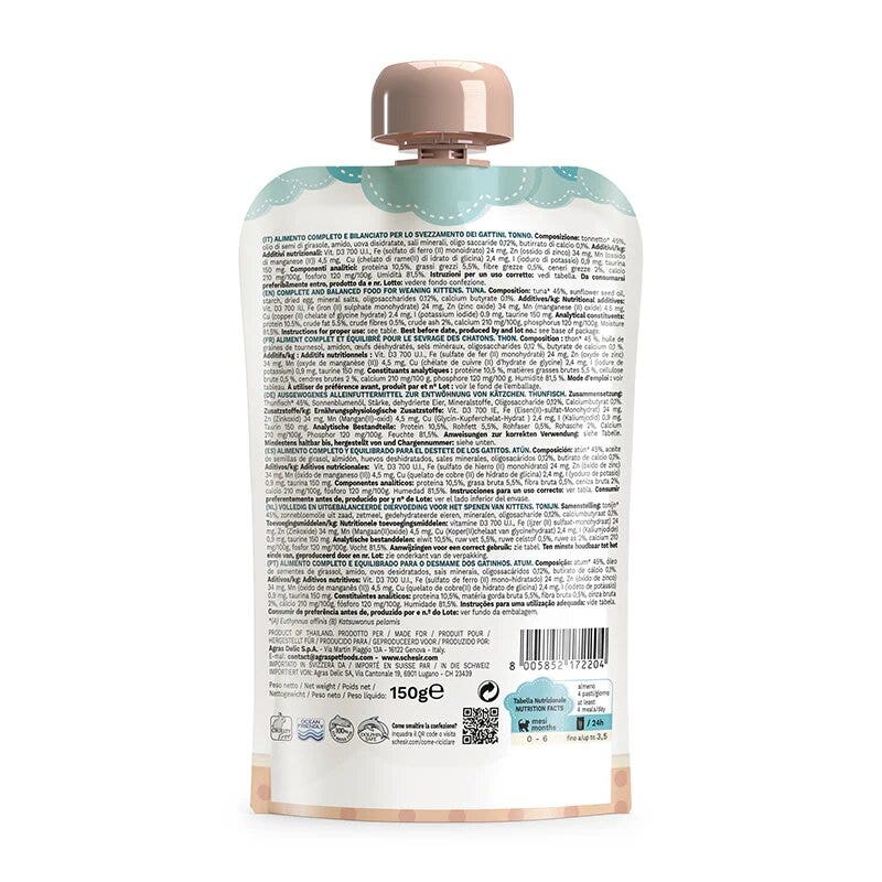 Unipro Prelibato, pâtée pour chiens adultes au thon et au poisson bleu, 400 g