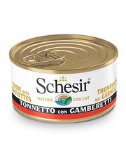 Schesir Tonnetto Con Gamberetti Lattina Cibo Umido Gatto Adulto 85 g