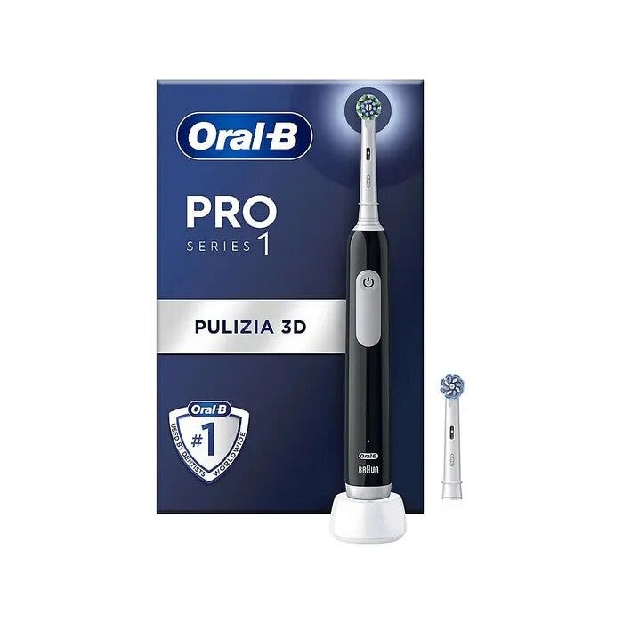 Oral-B Pro Series 1 brosse à dents électrique noire + 1 tête de rechange