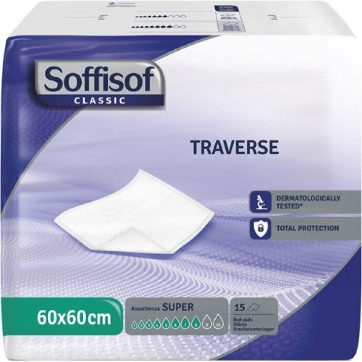 Soffisof Classic Alèse pour l'incontinence 60 x 60 cm, 15 pièces