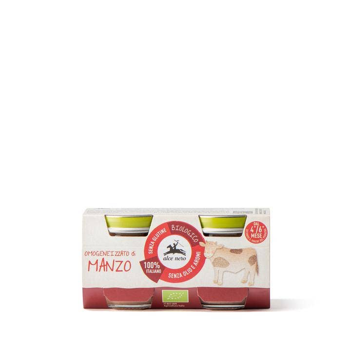 Omogeneizzato Manzo Baby Food  Bio 4-6M+ 2x80g