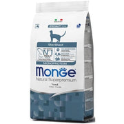 Monge Truite Monoprotéine Croquettes pour chats adultes stérilisés, sac de 1,5 kg