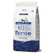 Monge Ricco Di Pollo 12 Kg - Cibo Secco Per Cuccioli Taglia Media