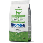 Monge Lapin Monoprotéiné Croquettes pour chats adultes Sac de 1,5 kg