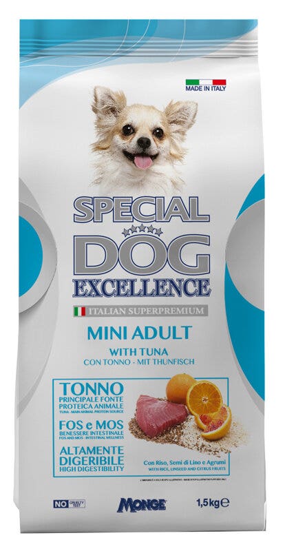 Special Dog Excellence Croquettes au thon pour chiens adultes de petite taille 15 kg