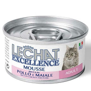 LeChat Excellence Mousse riche au poulet et au porc pour chats adultes 85 g