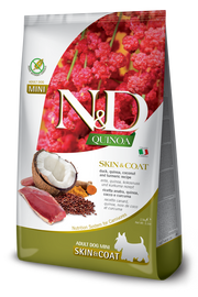 Farmina N&D Quinoa Dog Skin&Coat Anatra Cocco E Curcuma Per Cani Adulti Taglia Mini Sacco 2,5kg