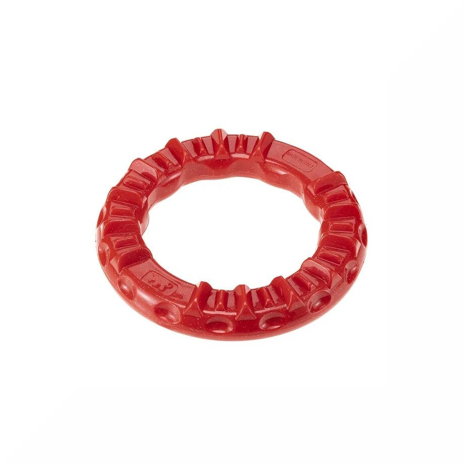 Ferplast Smile Ring Jouet dentaire en forme d'anneau, taille L, rouge, pour chiens