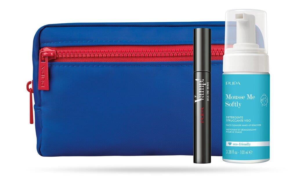 Kit Pupa Vamp! Mascara All In One + Mousse Nettoyante Visage Me Softly 100 ml