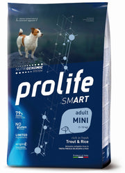 Prolife Dog Smart Trout & Rice Croquettes pour chiens adultes de petite taille, sac de 7 kg