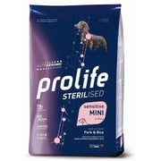 Prolife Dog Sterilised Croquettes au porc et au riz pour chiens, sac de 600 g