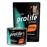 Prolife Life Style Poulet frais, nourriture humide pour chatons, sachet de 85 g