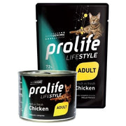 Prolife Life Style Poulet frais, nourriture humide pour chats adultes, sachet de 85 g