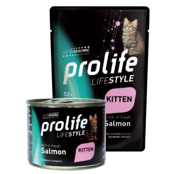 Prolife Life Style Saumon frais, nourriture humide pour chatons, sachet de 200 g