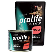 Prolife Life Style Saumon frais, nourriture humide pour chats adultes, sachet 85 g