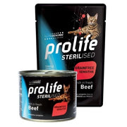 Prolife Sterilised Bœuf frais et pommes de terre - Nourriture humide pour chats adultes - Boîte de 200 g