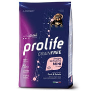 Prolife Grain Free Sensitive Porc & Pomme de terre, croquettes pour chiots de petite taille, sac de 600 g