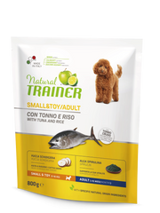 Natural Trainer Crocchette Tonno/Riso Per Cani Taglia Piccola Sacco 800g