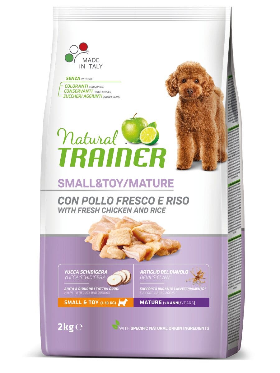 Natural Trainer Crocchette Pollo Fresco Per Cani Adulti Taglia Piccola Sacco 2kg