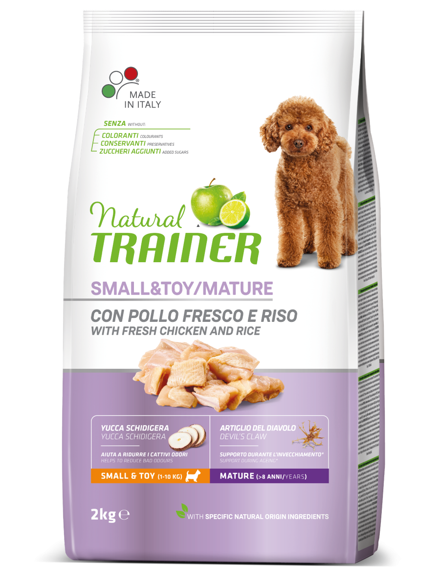 Natural Trainer Crocchette Pollo Fresco Per Cani Adulti Taglia Piccola Sacco 2kg