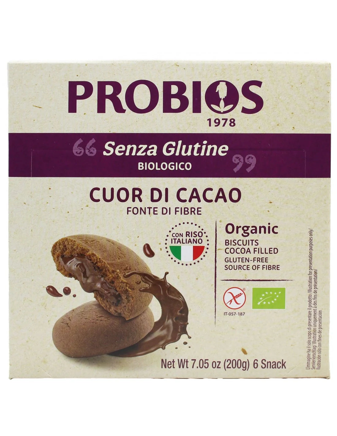 R&R CUOR DI RISO CACAO 6X33G