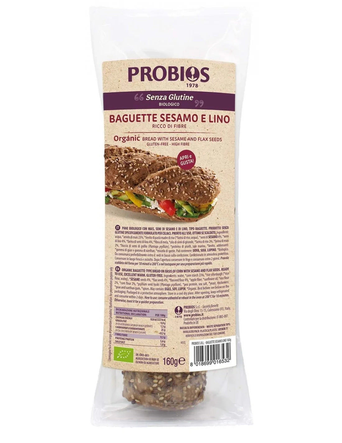 PANITO BAGUETTE SEMI SESA/LINO