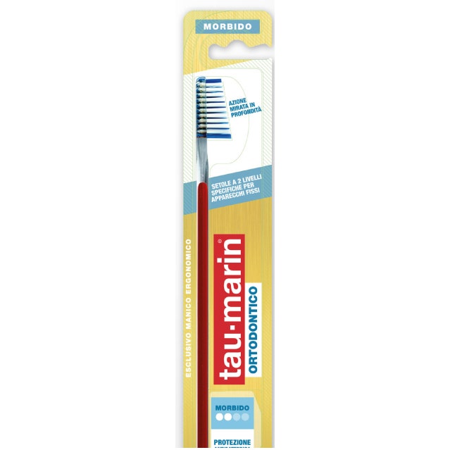 Taumarin Brosse à dents orthodontique antibactérienne 1 pièce