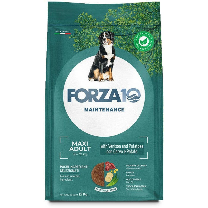 Forza10 Mantenance Croquettes au cerf et aux pommes de terre pour chiens adultes 12 kg