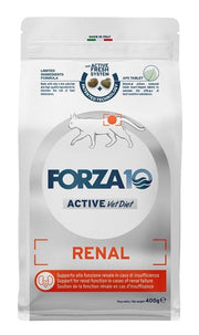 Forza10 Active Vet Diet Renal Croquettes au Poisson pour Chats Adultes 400 g