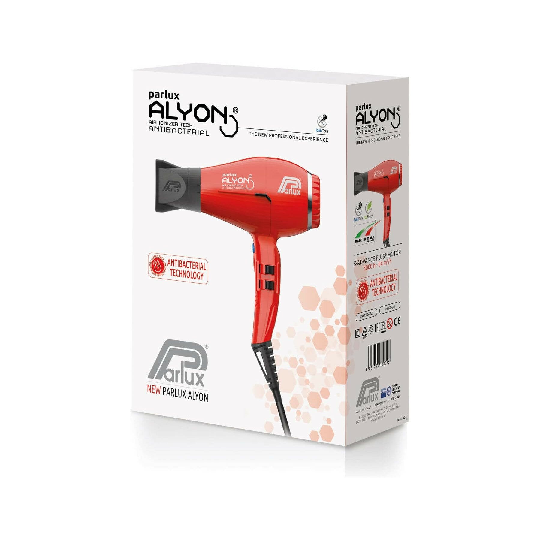 Parlux Asciugacapelli Professionale Alyon Rosso