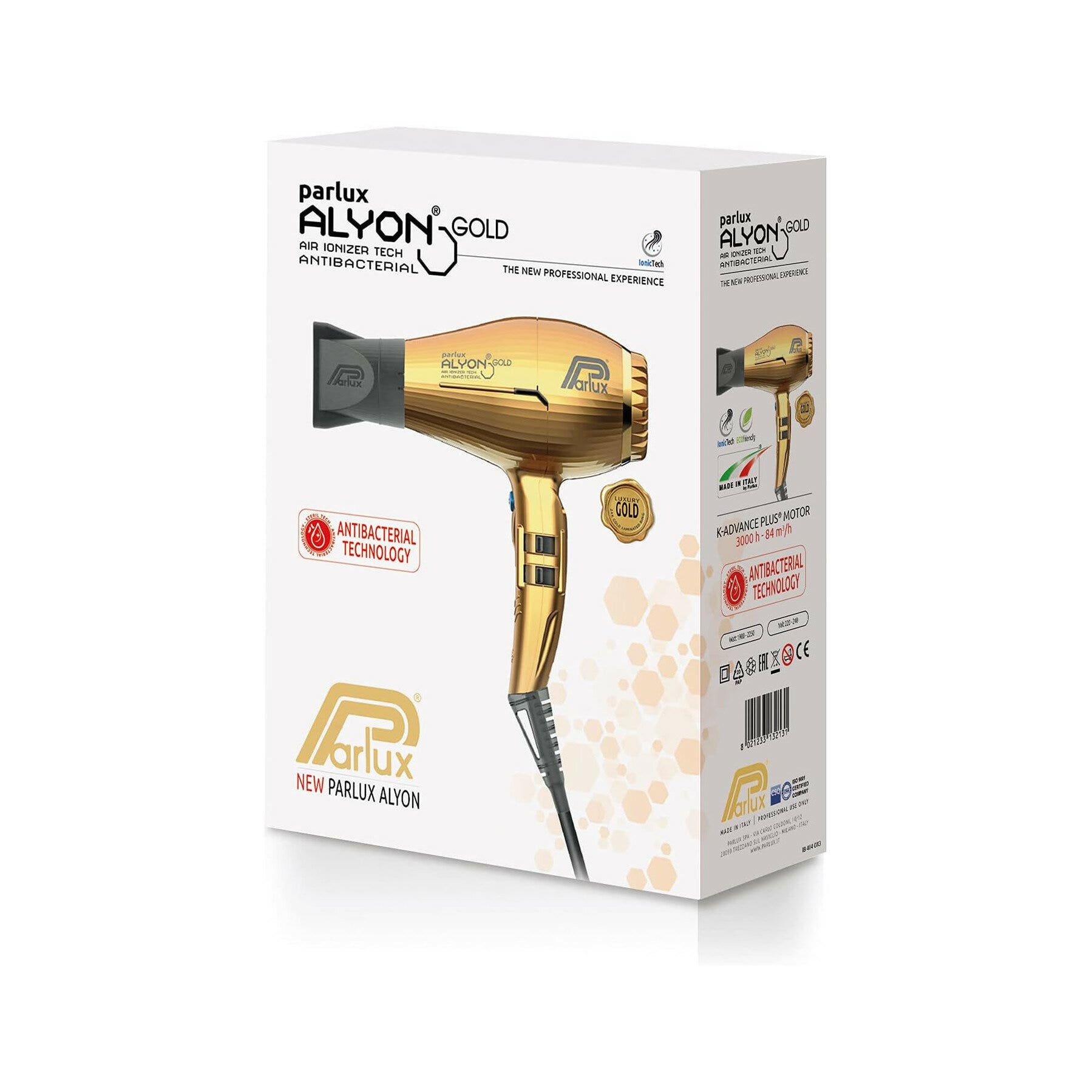 Parlux Asciugacapelli Professionale Alyon Gold Edition