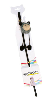 Croci Bâton avec ourson, jouet pour chats, 1 pièce, couleurs assorties