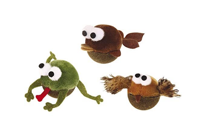 Croci Euphoria Big Eyes avec cataire, jouet pour chats 7 cm, motifs assortis