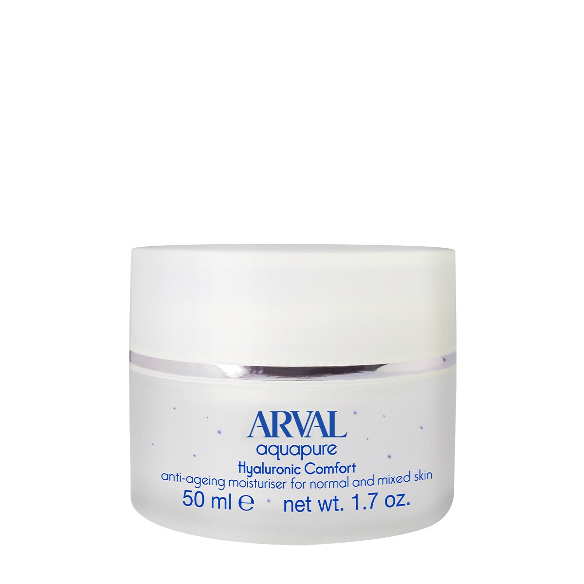 Arval Aquapure Hyaluronic Comfort Crème Hydratante Visage Anti-âge Peaux Normales et Mixtes 50 ml