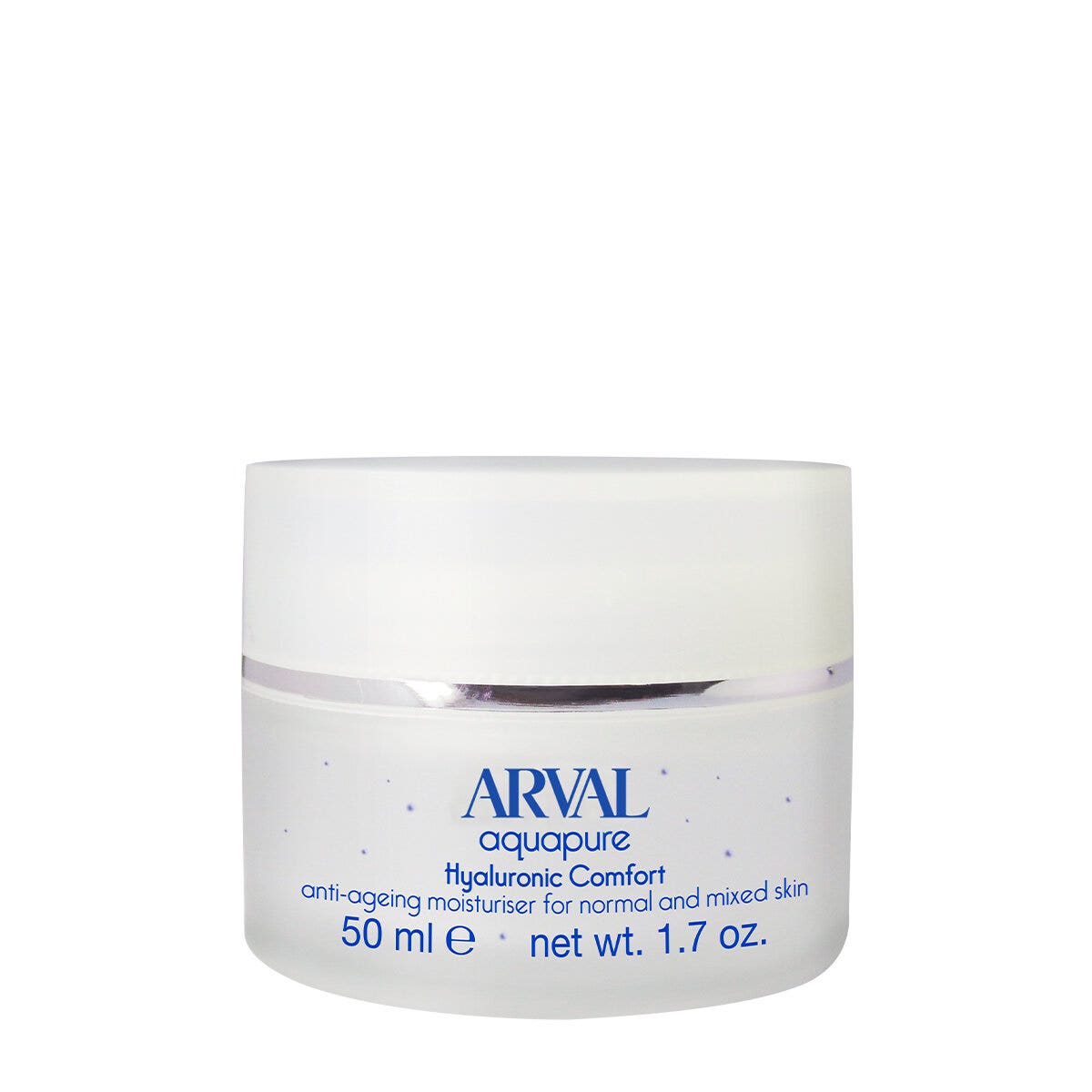 Arval Aquapure Hyaluronic Comfort Crème Hydratante Visage Anti-âge Peaux Normales et Mixtes 50 ml