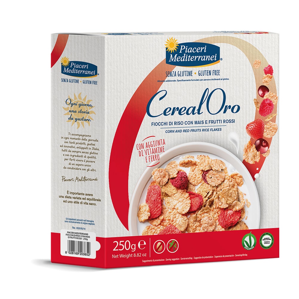 Piaceri Mediterranei Fiocchi Di Riso Con Mais E Frutti Rossi 250g