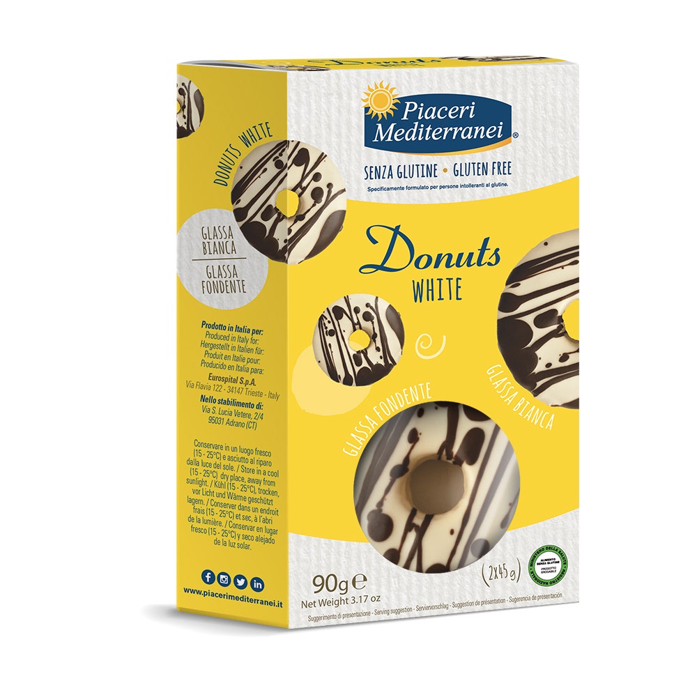 Piaceri Mediterranei Donuts White 90g