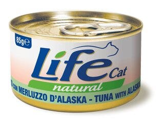 Life Pet Care Nourriture humide au thon et au cabillaud d'Alaska pour chats adultes 85 g