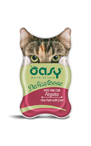 Oasy Wet Cat Delicatessse Patè Con Fegato Per Gatti 85g