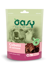 Oasy Snack per Cani Cubetti di Salmone 80g