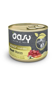 Oasy Grain Free Nourriture humide au bœuf pour chiens adultes de petite taille/mini 200 g