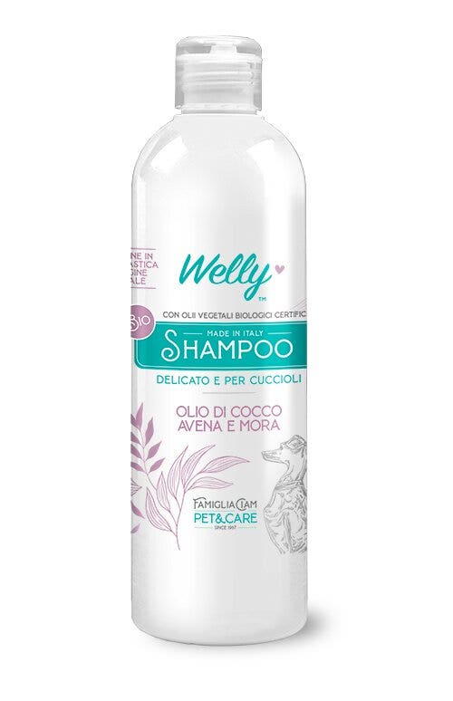 Welly Shampoo Olio Di Cocco Avena & Mora Per Cani Cuccioli 250ml