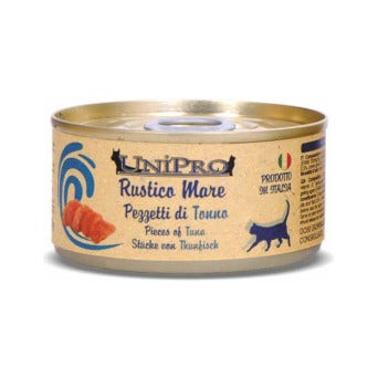 Unipro Rustico Mare Cibo Umido Tonno Per Gatti Adulti Barattolo 85g