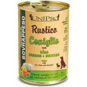Unipro Rustico Lapin, riz, son et ananas pour chiens en surpoids, pot de 400 g